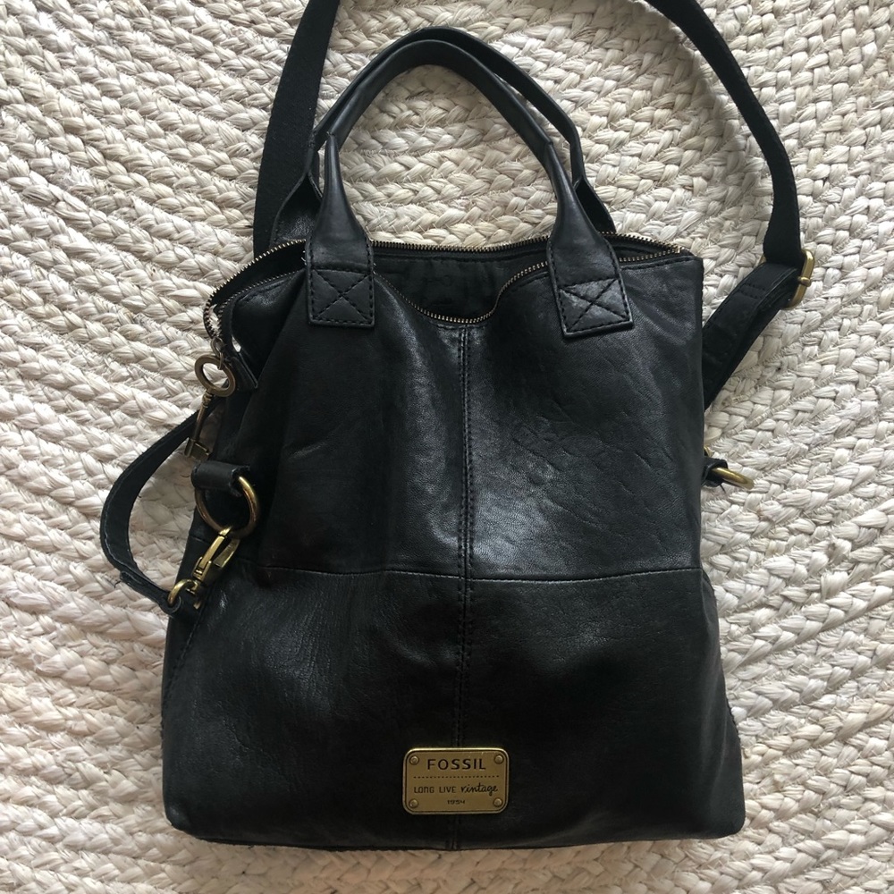 Fossil Black leather purse